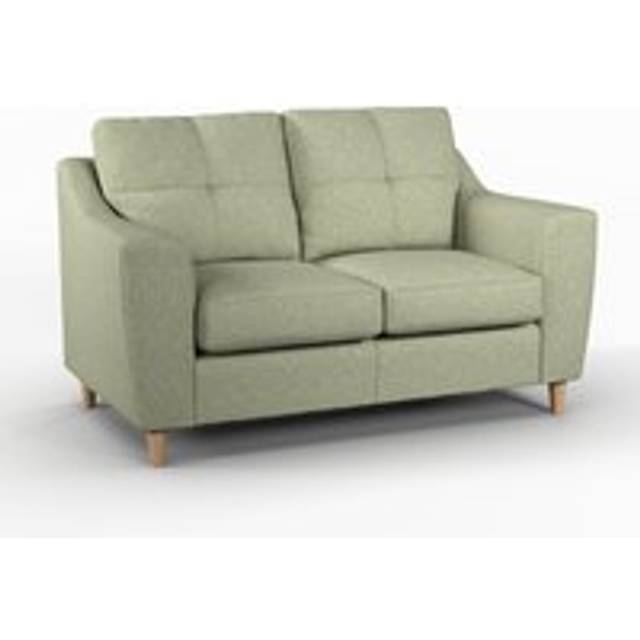 Baxter Tufted Fabric 2 Seater Sofa - Charcoal, Silver, Oatmeal or Sage - Light Grey - One Size