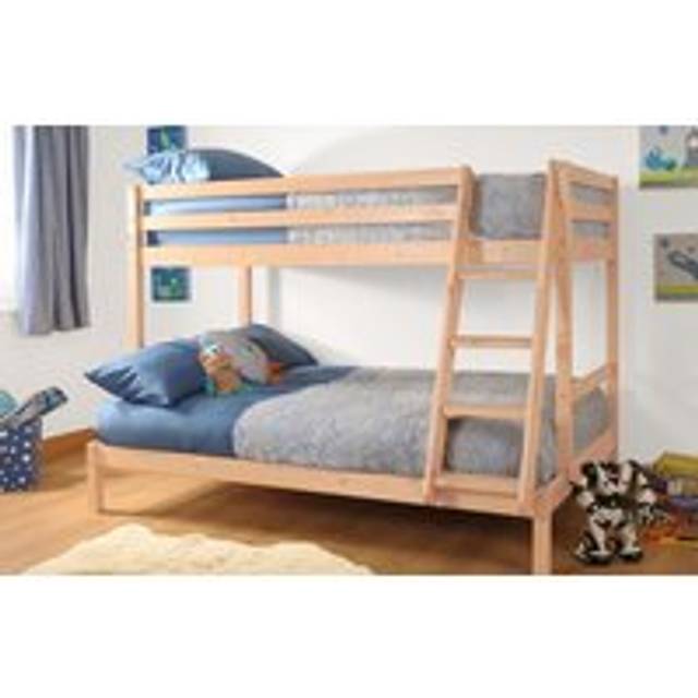 Wooden Triple Bunk 3ft/4ft In Various Colours - Natural - One Size