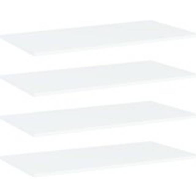 Bookshelf Boards 4 pcs White 80x40x1.5 cm Engineered Wood - One Size