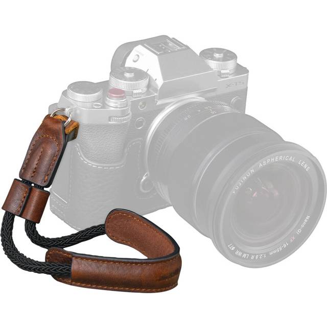 SMALLIRG Camera Wrist Strap, Vintage Leather Camera Hand Strap for DSLR SLR Mirrorless, Adjustable Safety Strap Fit for Fujifilm XT-50, X100VI, X-M5,