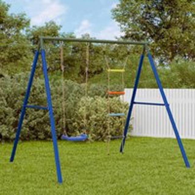 Outdoor Swing Set with Swing and Ladder - Multi - One Size