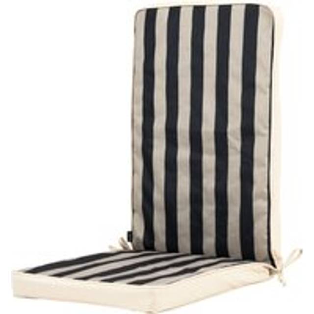 Outdoor High Back Seat Cushion Navy - Black - One Size