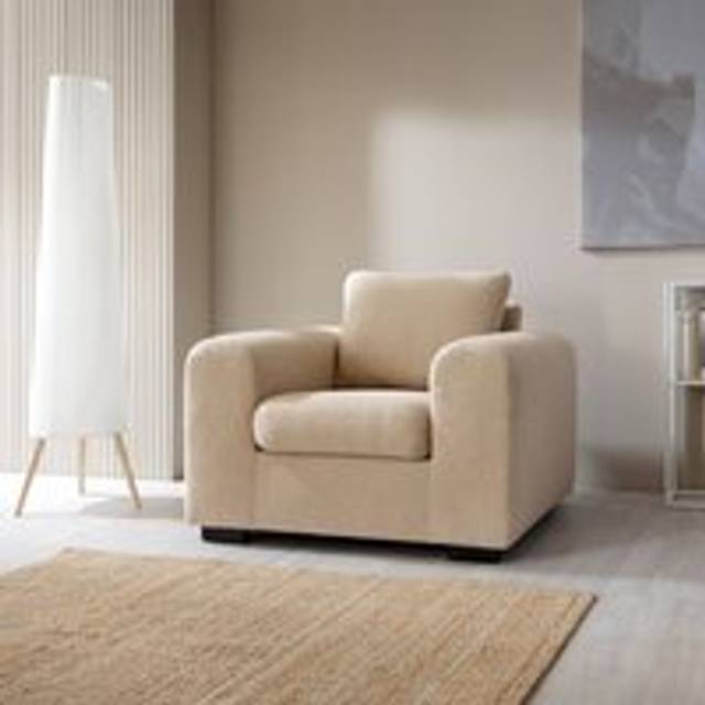 Boston Boucle Armchair Sofa 6 colours - Beige - One Size