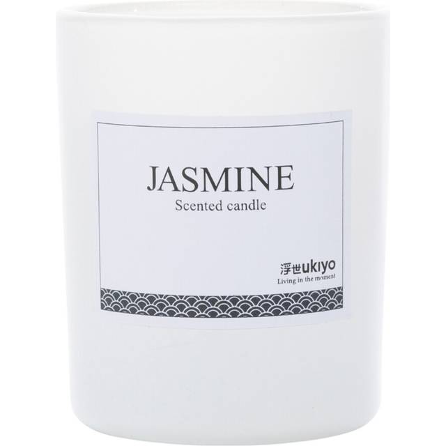 (One Size, White) Ukiyo Jasmine Bamboo Scented Candle