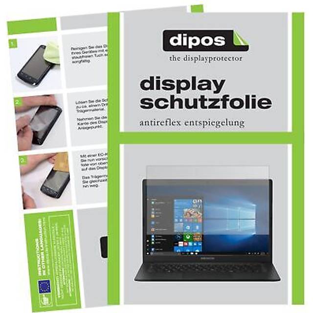 2x screen protector for medion akoya e4254 notebook protection anti glare dipos