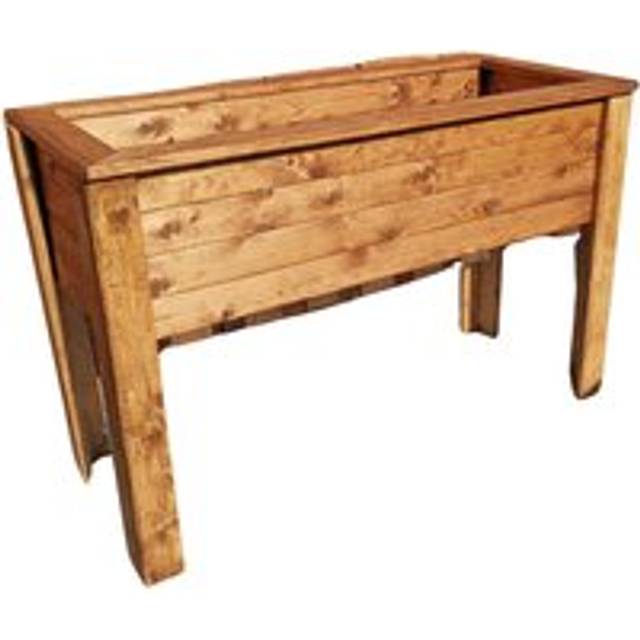 Samuel Alexander - Hand Made Rustic Wooden Large Raised Garden Trough / Flower Bed Planter
