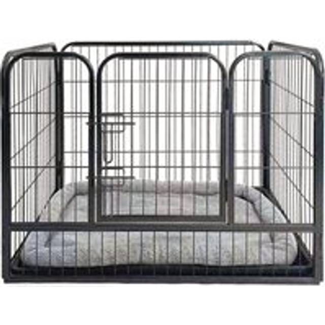 Whelping Pen XL, Puppy, Dog Training Play Crate Cage - Black - S
