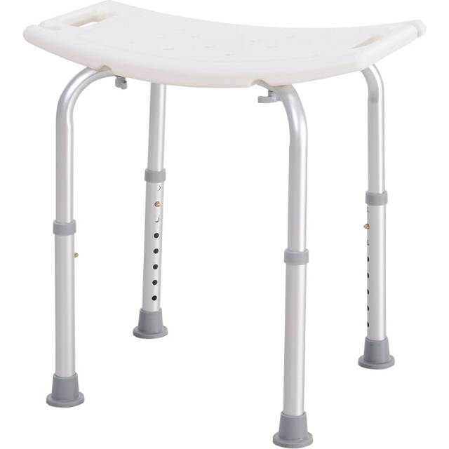 HOMCOM Shower Stool White | TJ Hughes