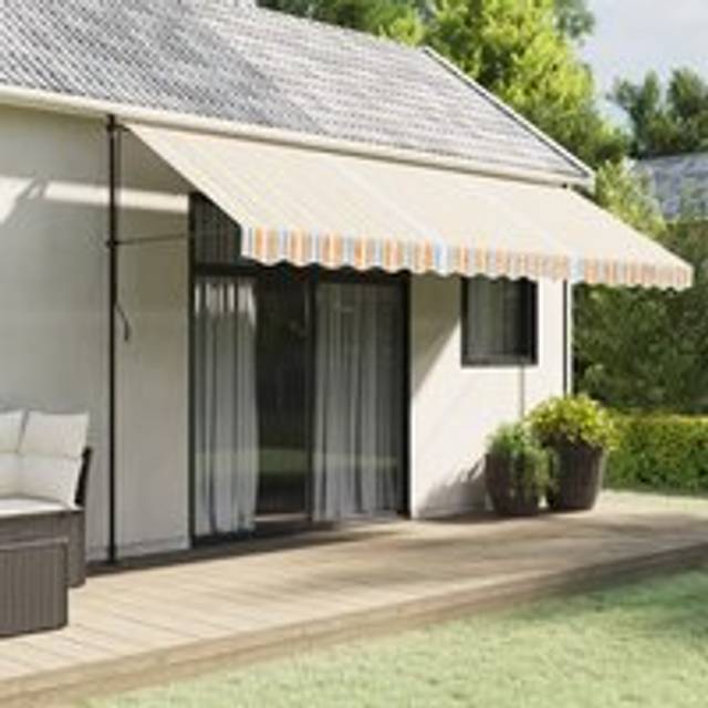 Replacement Fabric for Awning Multicolour Stripe 4.5x3.5 m - One Size