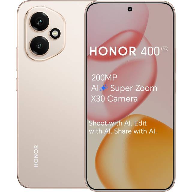 Honor 400, 16,6 cm (6.55"), 8 GB, 256 GB, 50 MP, MagicOS 9.0, Guld