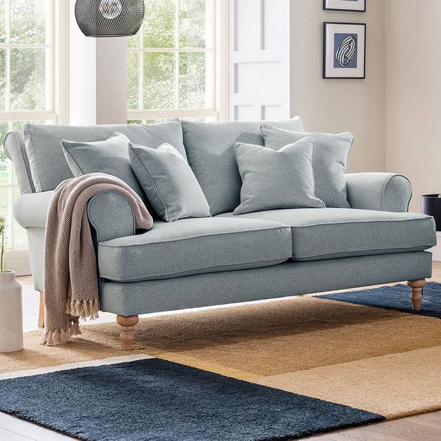 Eastwood Faro 2 Seater Small Ashen Sofa - Grey - 110 x 175 x 78cm