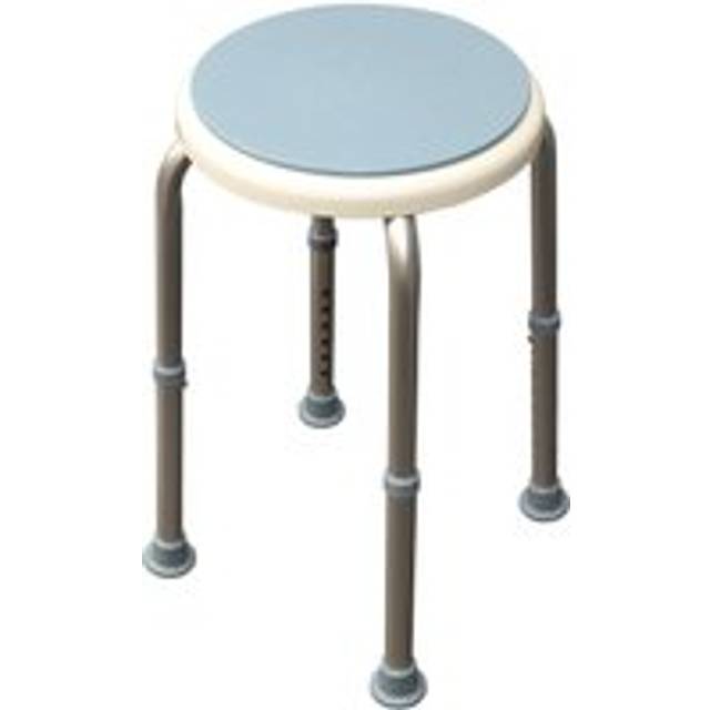 Rotating bath or shower stool waterproof lightweight rust resistant mobility aid