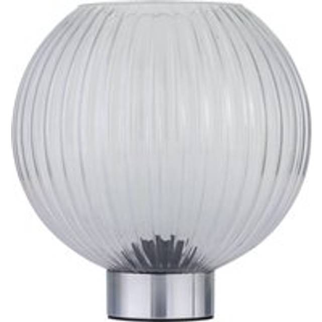 Betchley - Battery Operated Chrome Lamp with Clear Glass - Silver - One Size