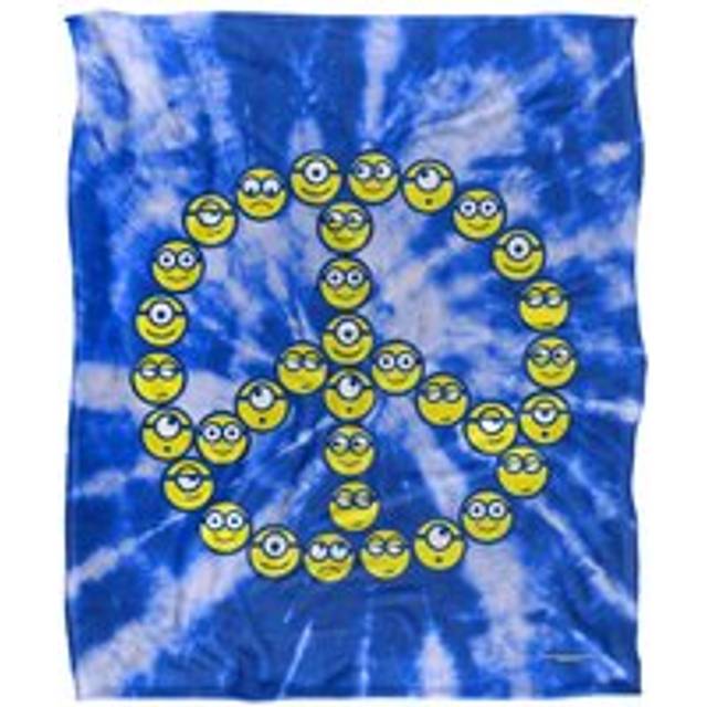 Minions Peace Sign Minions Silky Touch Blanket 152x127cm - White - One Size