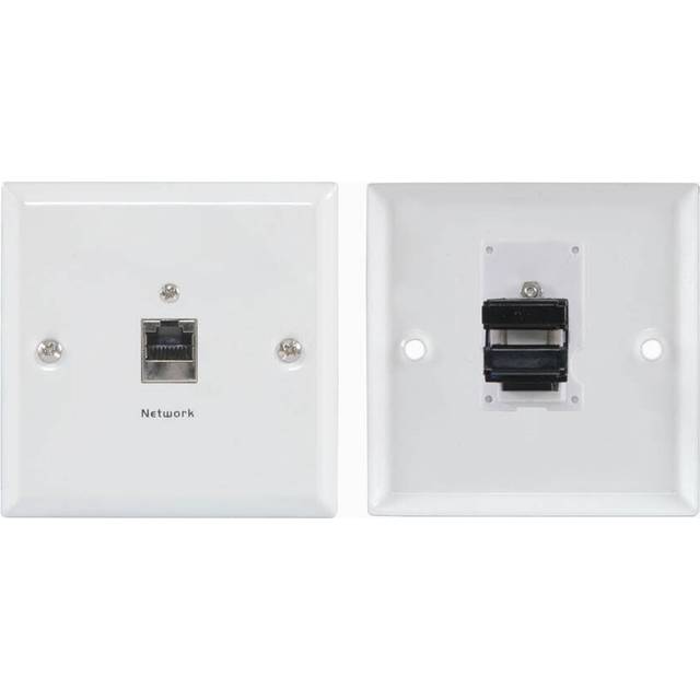 Cat5e RJ-45 Wall Connector Plate