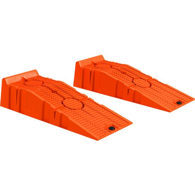 DURHAND 2.5 Ton Plastic Car Lifting Ramps Automotive Vehicle Garage - Orange | TJ Hughes