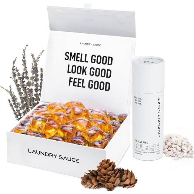 Laundry Sauce - Luxury Scented Laundry Detergent Pods & Scent Booster Bundle (Siberian Pine)  Premium Laundry Washing Pods with High-End  Sophisticate