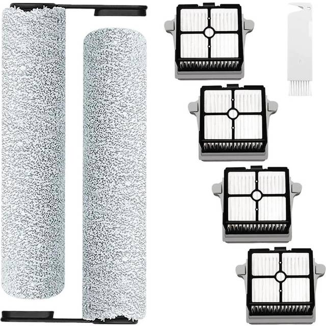 Replacement Hepa Filters And Brush Roller Set For Floor One S6/s6pro Cordless Wet Dry Floor Washer