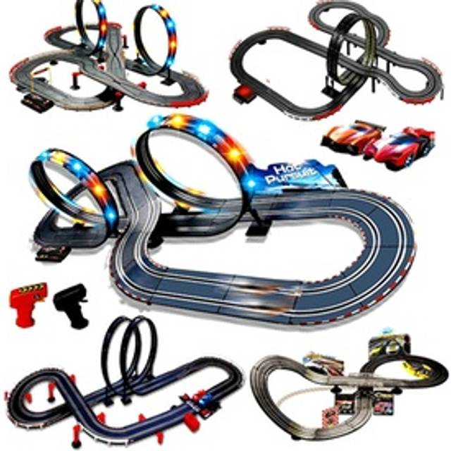 Kids Electric Remote Control Slot Car Racing Track Set Toy, Model JJ99