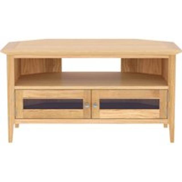 Keswick Oak Glazde Corner TV Unit - Beige - One Size