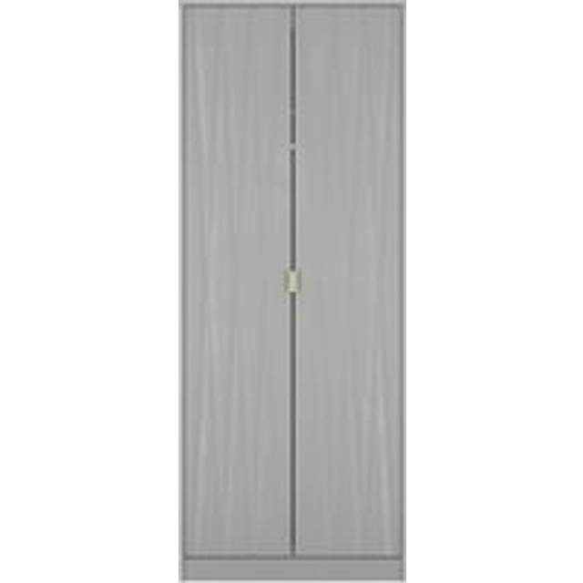 Diamond Tall Wardrobe Grey 2 Doors 197cm