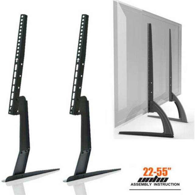 Table top tv stand base bracket monitor riser for 17-55 samsung vizio lg lcd/led