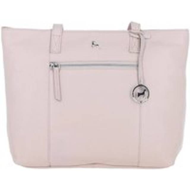 Womens 'Bray' Designer Leather Shoulder Bag with Secure Zip Pocket - Blue - One Size