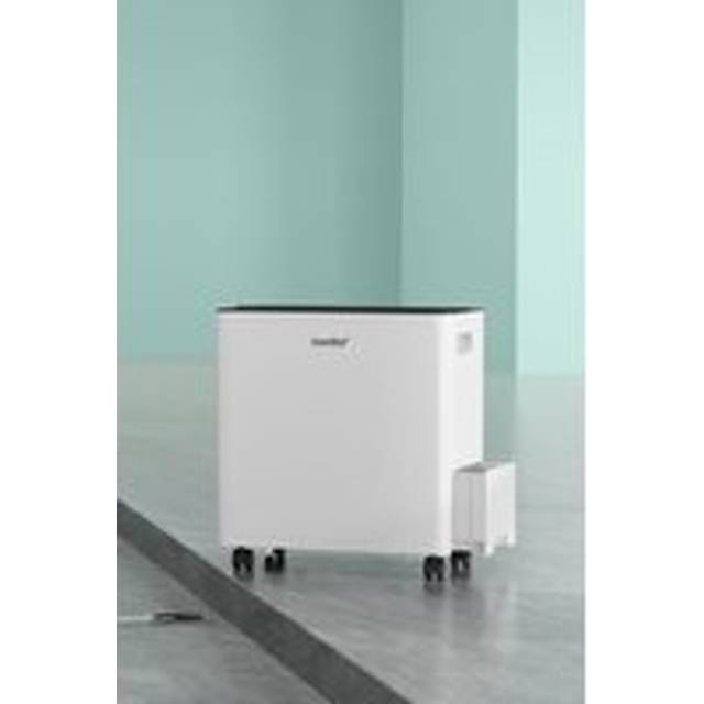 30L/Day Dehumidifier 3.4L Tank Quiet Operation with Drain Hose - White - One Size