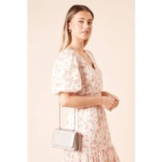 Womens Cabo Textured Glitter Shoulder Cross Body Bag - Rose Gold - One Size