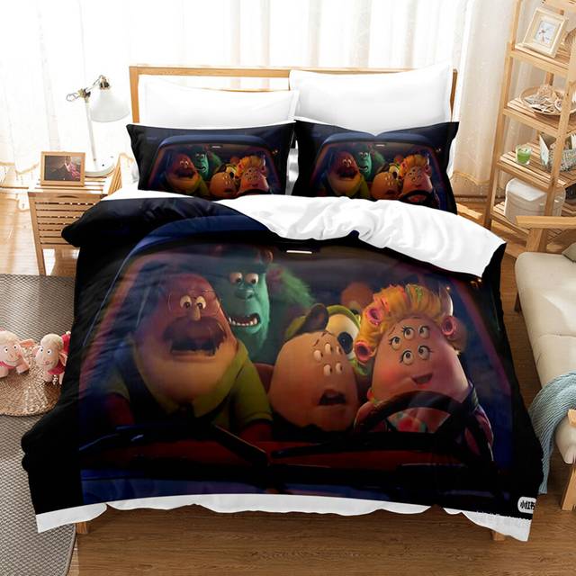 (Style 04, King(220X240CM/3PCS)) Monster Kids Bedding Single Double Duvet Cover UK