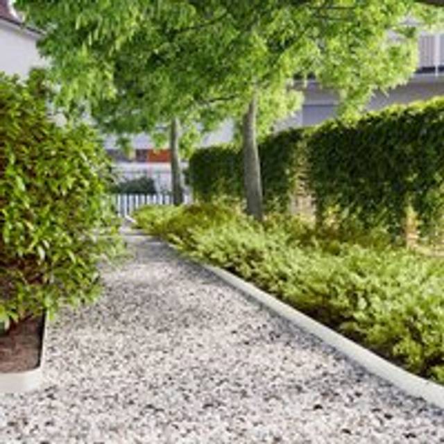 Lawn Edgings 50 pcs White 10x103 cm Cold-rolled Steel - Black - One Size