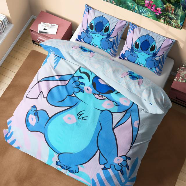 Stitch Double Duvet Cover Set - Multi - One Size