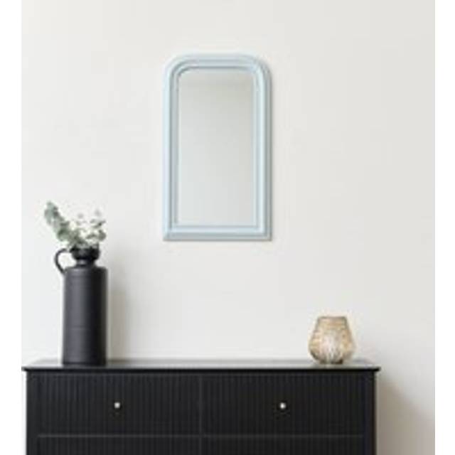 Misty Blue Arch Wall Mirror 70cm x 40cm Material: New Products