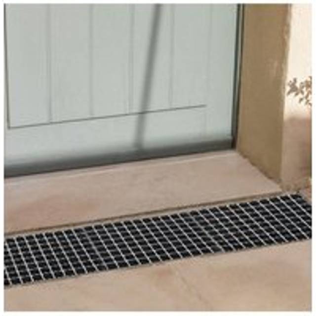 Heavy Duty Outdoor Drain Cover Grate Galvanized Steel, 100cm W x 100cm D x 3cm H - Silver - One Size