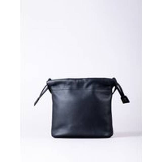 Lakeland Leather 'eskrigg' Leather Drawstring Cross Body Bag In Black - One Size