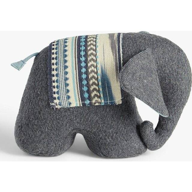 John lewis weighted grey wool felt elephant door stop holder home accessories