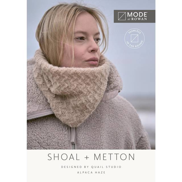 MODE at Rowan Shoal and Metton Snood and Hat Knitting Pattern