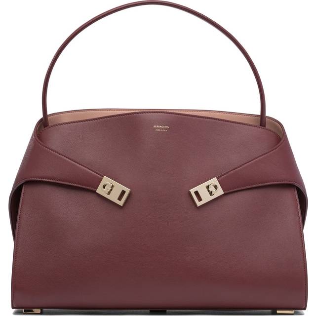 Ferragamo Women's Hug Soft Leather Shoulder Bag in Red | 219939 Color 782635 (One Size)