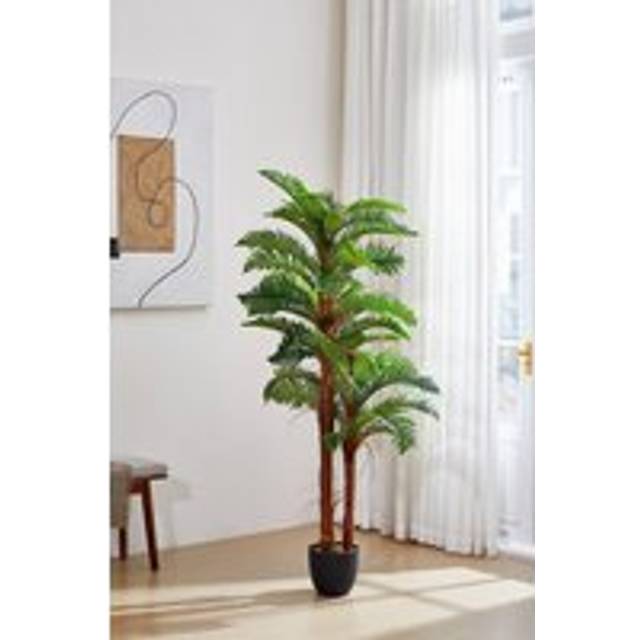 200cm Artificial Fern Decorative Plant - Green - One Size