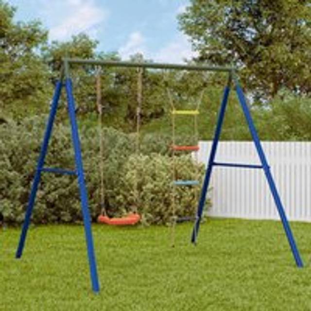 Outdoor Swing Set with Swing and Ladder - Multi - One Size