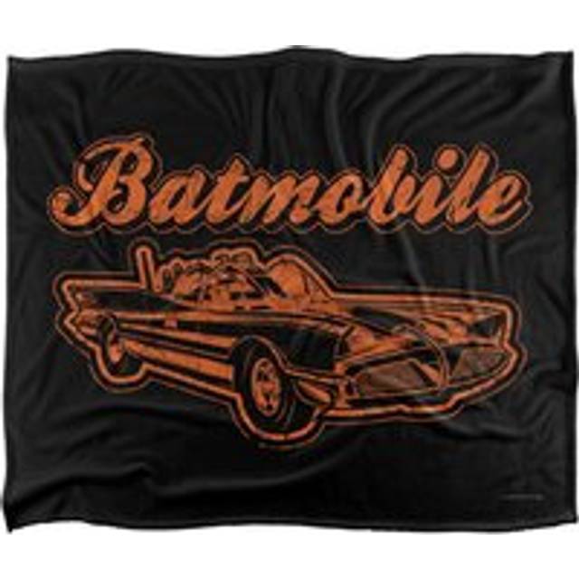 Batman Batmobile Blanket 152 x 127 cm - White - One Size