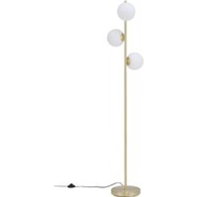 Modern 3-Light Floor Lamp with Glass Lampshades - Bronze - One Size