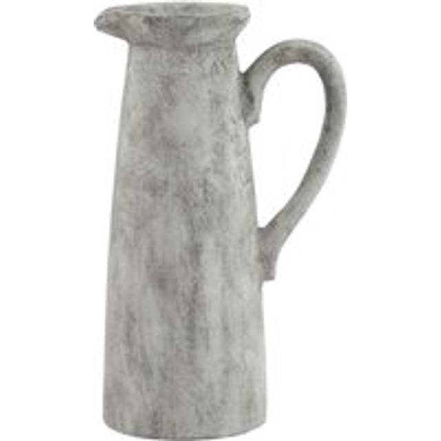 Athena Tall Jug - Ceramic - L13 x W17 x H32 cm - White