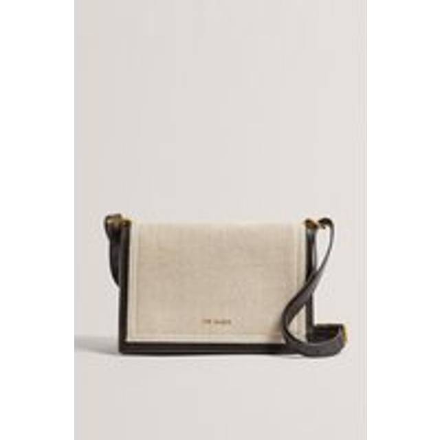 TALEA Herringbone Canvas Crossbody Bag - Brown - One Size