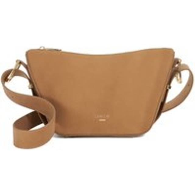 'Delicately' Suede Cross Body Bag - Light Sand - One Size