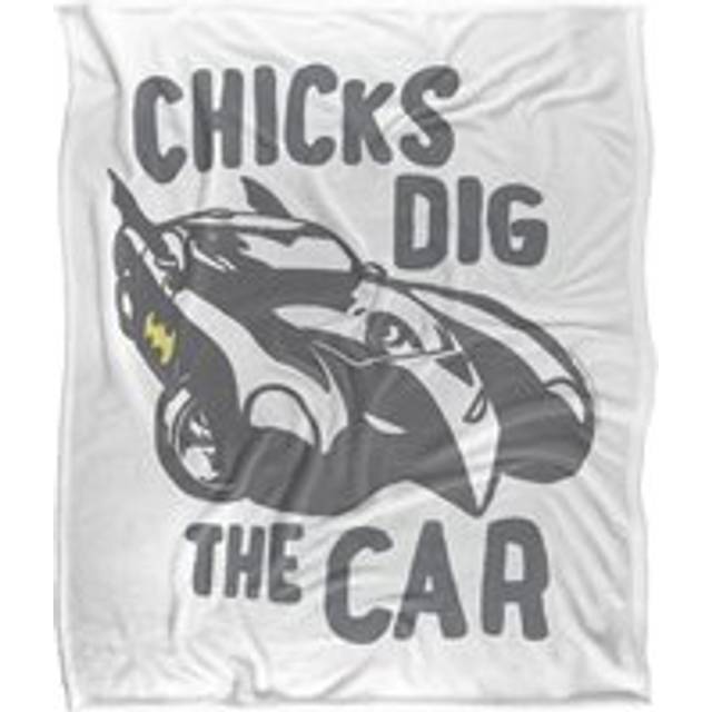 Batman The Batmobile 1990 Blanket 152 x 127 cm - White - One Size