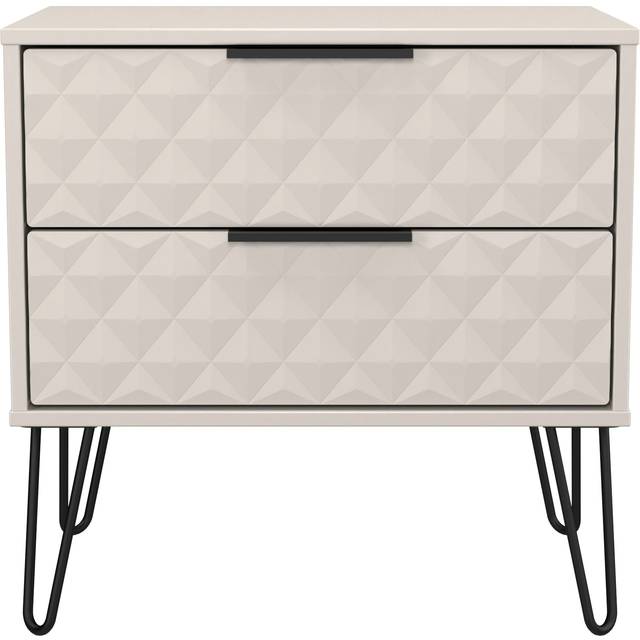Harlequin 2 Drawer Side Table in Kashmir Matt - Ready Assembled - Lewis's Home | TJ Hughes