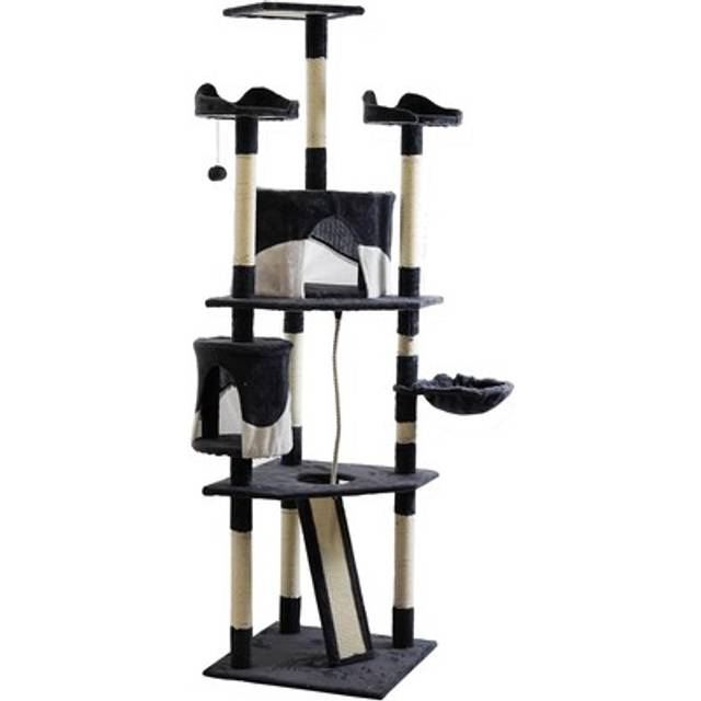 Tall cat tree multi level tower scratching climbing post kitten activity centre