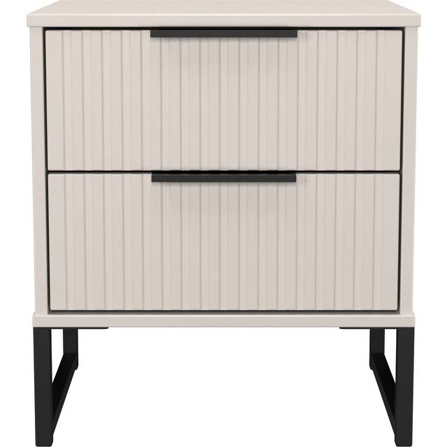 Fluted 2 Drawer Bedside in Kashmir Matt - Ready Assembled - Lewis's Home | TJ Hughes