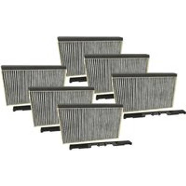 6x Activated Carbon Filter compatible with Bosch DWB098E50/03, DWB098E50/04, DWB098E50/02, DWB09A5, DWB09D650, DWB098E50/01 Extractor Hood - Vhbw